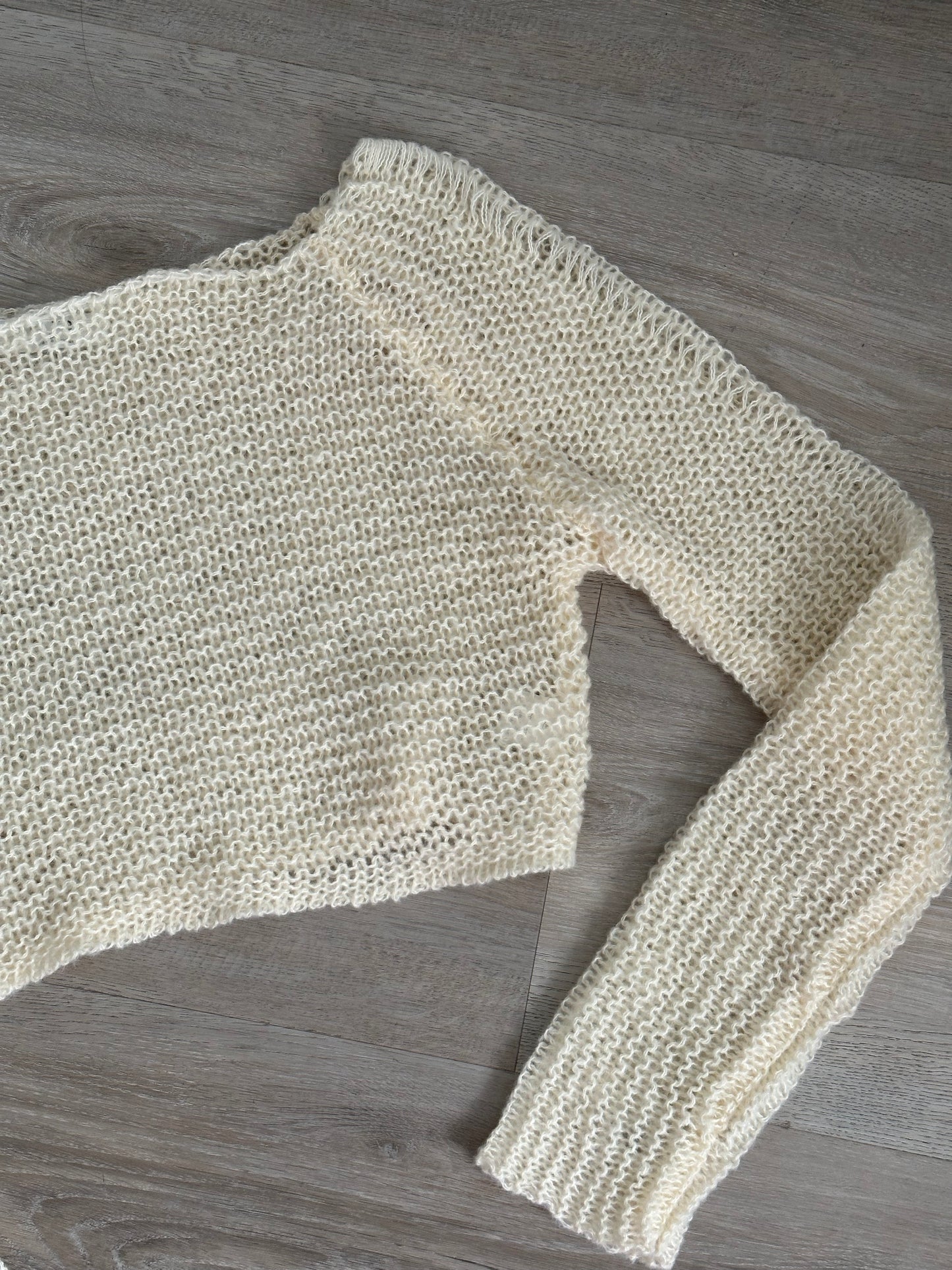Tan Hole Knit Sweater